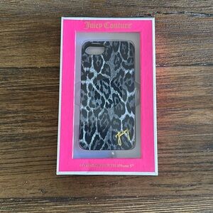 Juicy couture I phone 5 flexible case, animal print, vintage, new in box